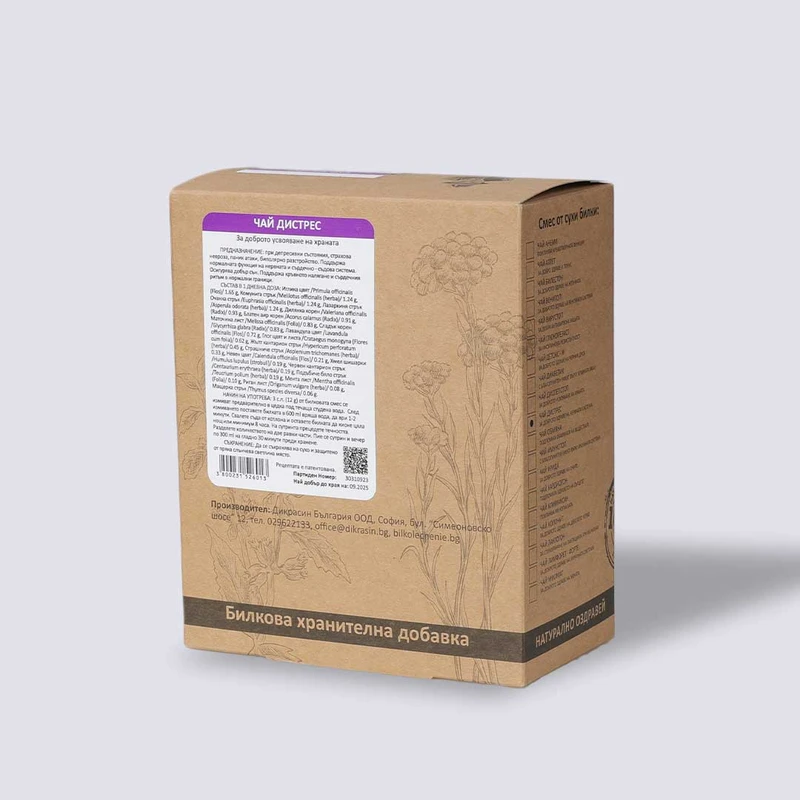 ЧАЙ ДИСТРЕС – билки за стрес и безсъние 400г - image 2