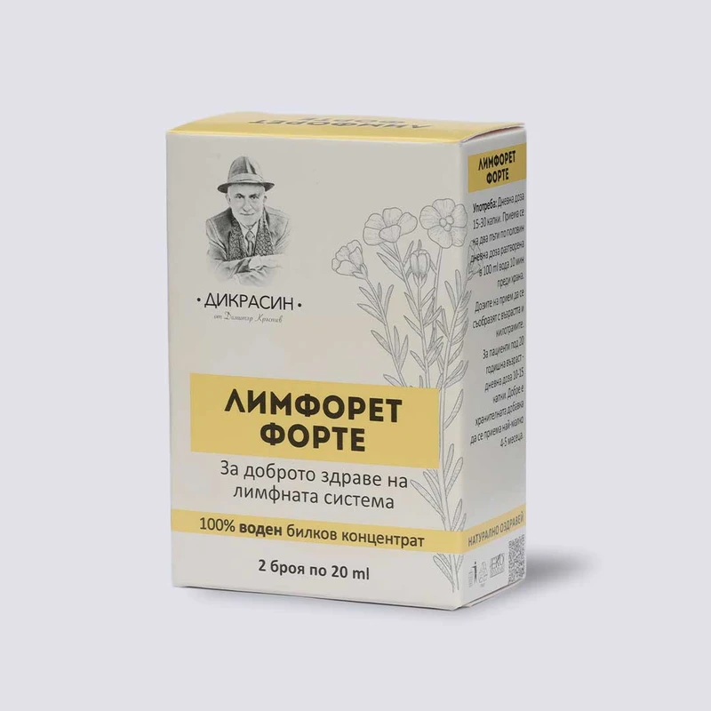 Лимфорет Форте - за пречистване на лимфна система 2x20ml - image 2
