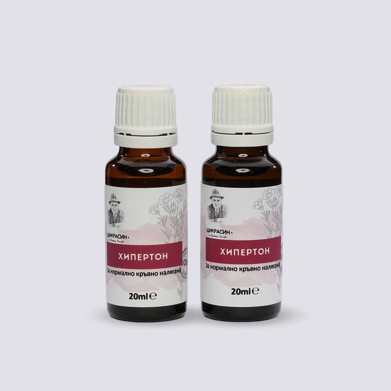 Хипертон - за високо кръвно налягане, хипертония 2x20ml | Dikrasin.bg